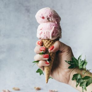 Glace à la fraise